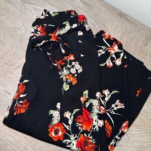 Altar’d State Floral Black Pants